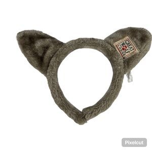 Great Wolf Lodge Wolf Souvenir Headband Ears Gray and White